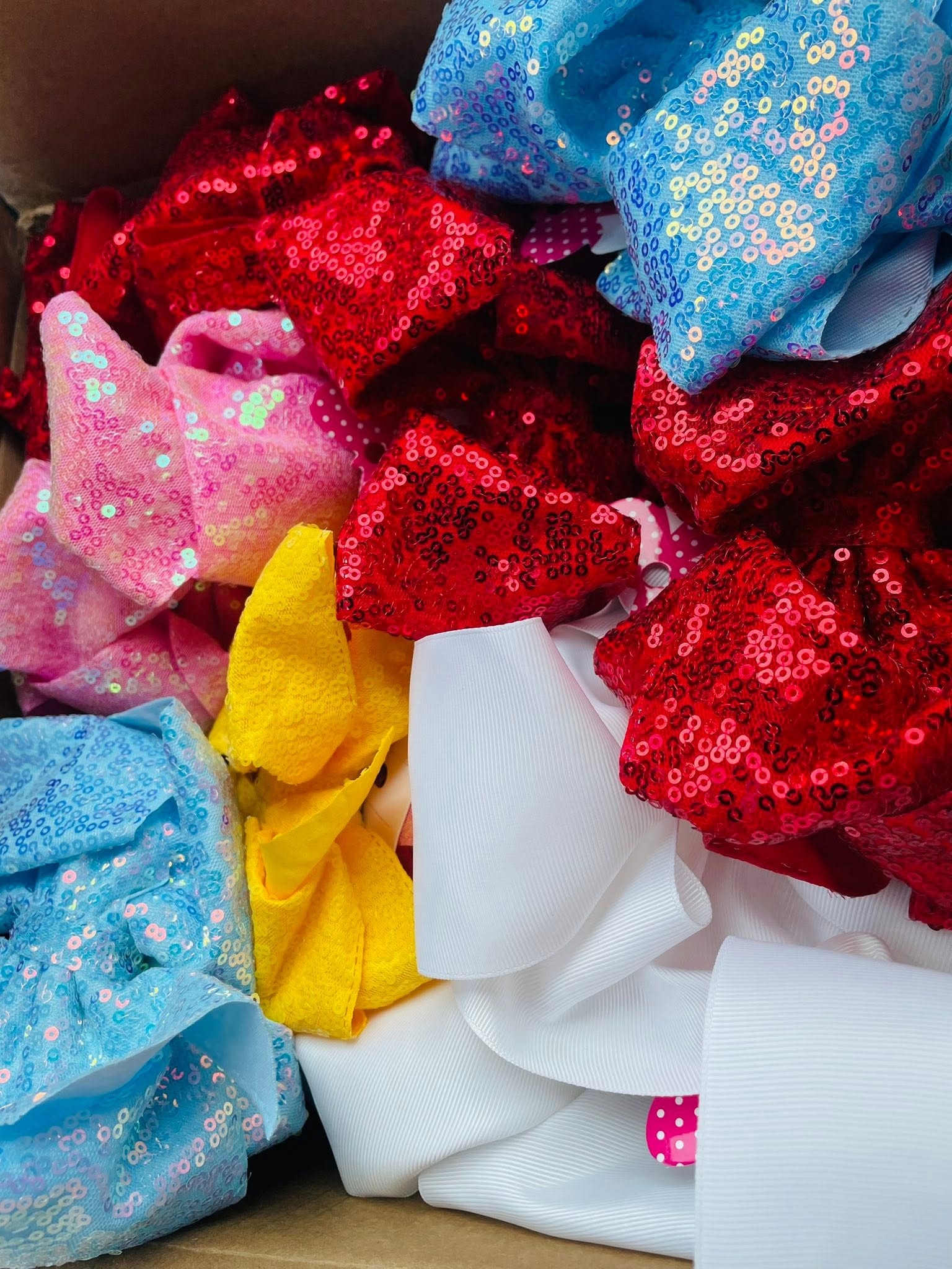 Children gifts and accessories with pink bow
